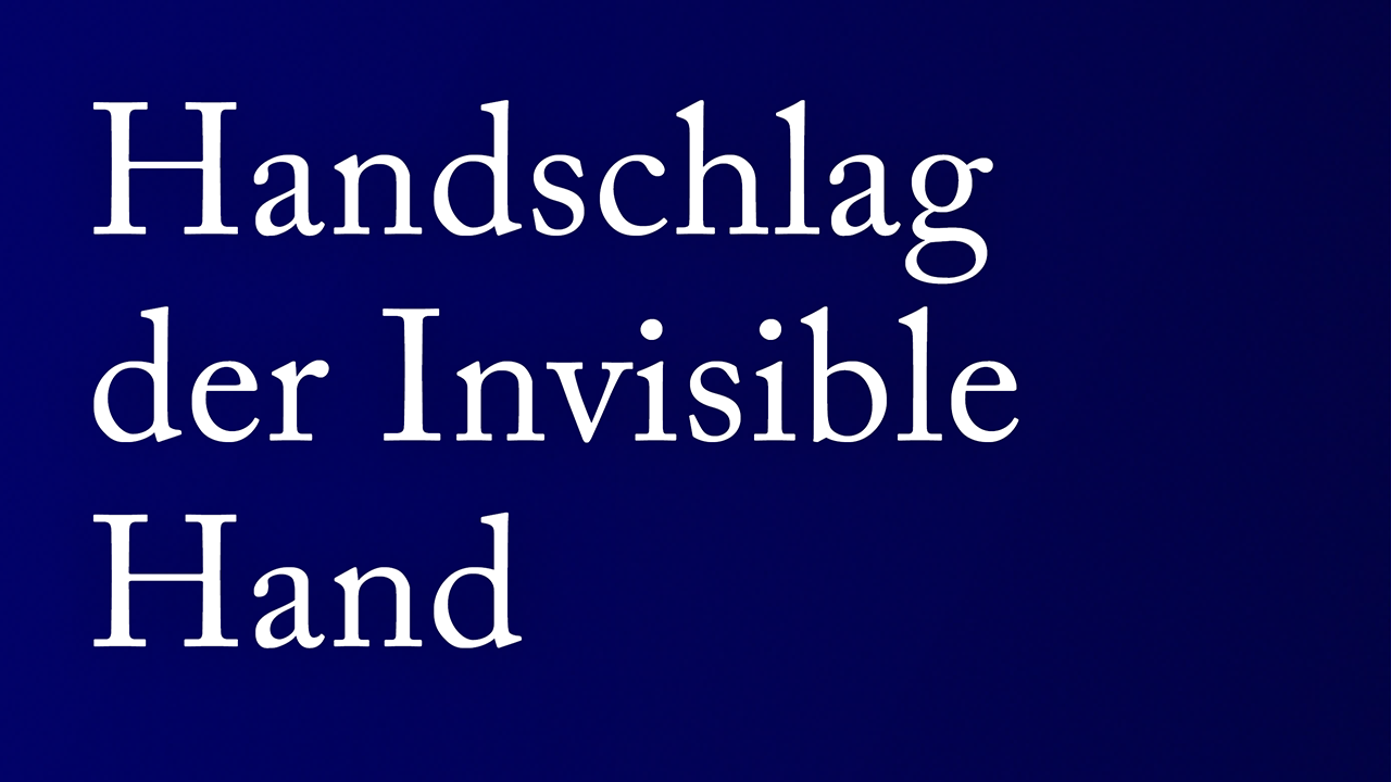 Handschlag mit der Invisible Hand