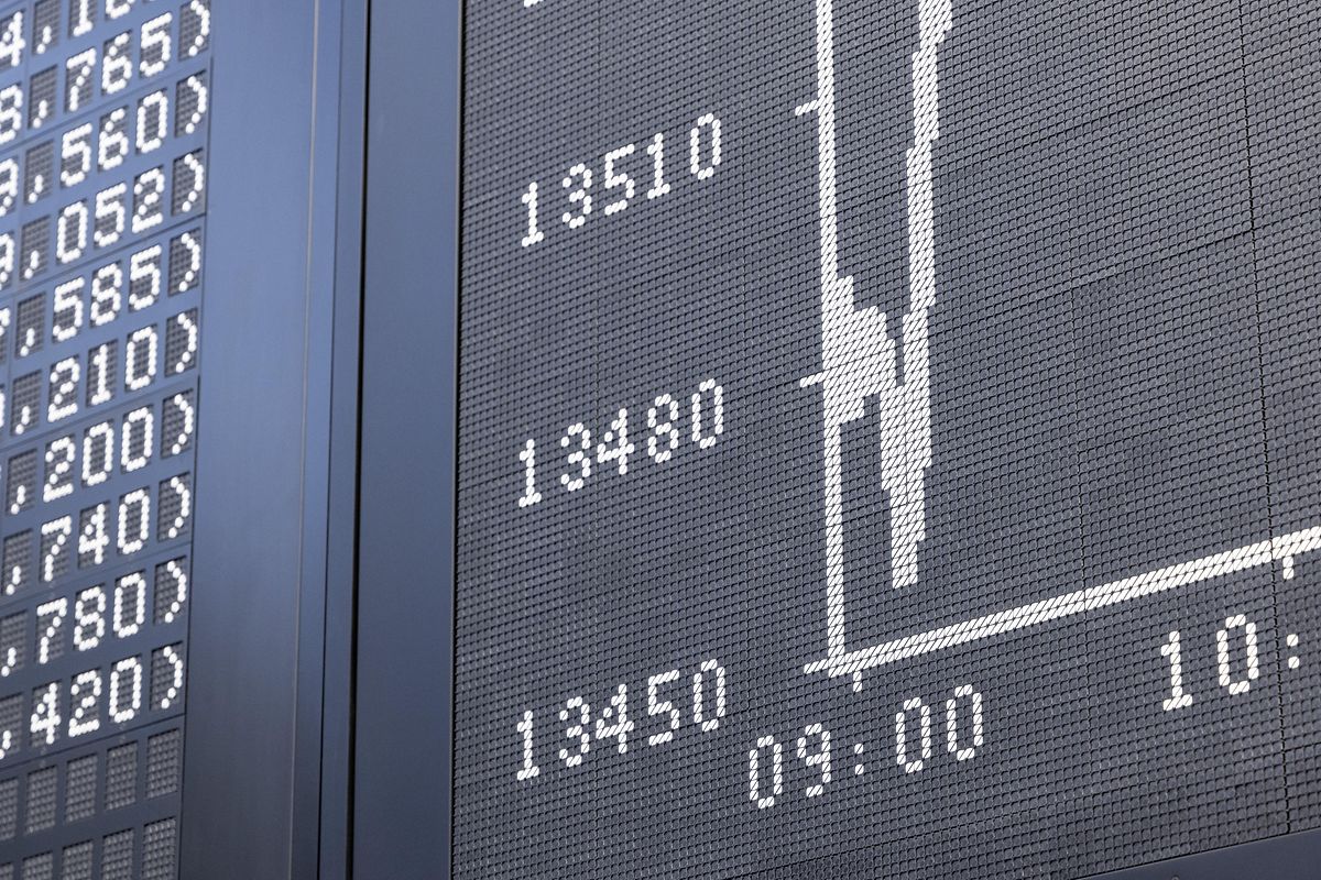 Ausschnitt der DAX-Tafel