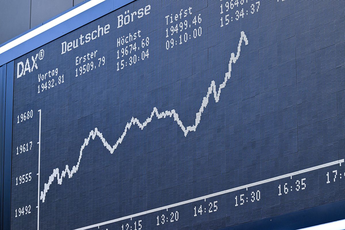 Ausschnitt der DAX-Tafel